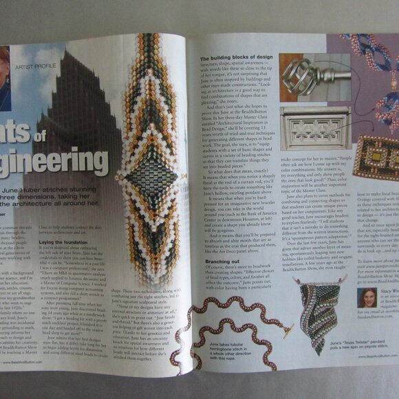Bead and Button Magazine Creative Ideas For The Art of Beads, Jewelry April 2014 - Picture 8 of 9
